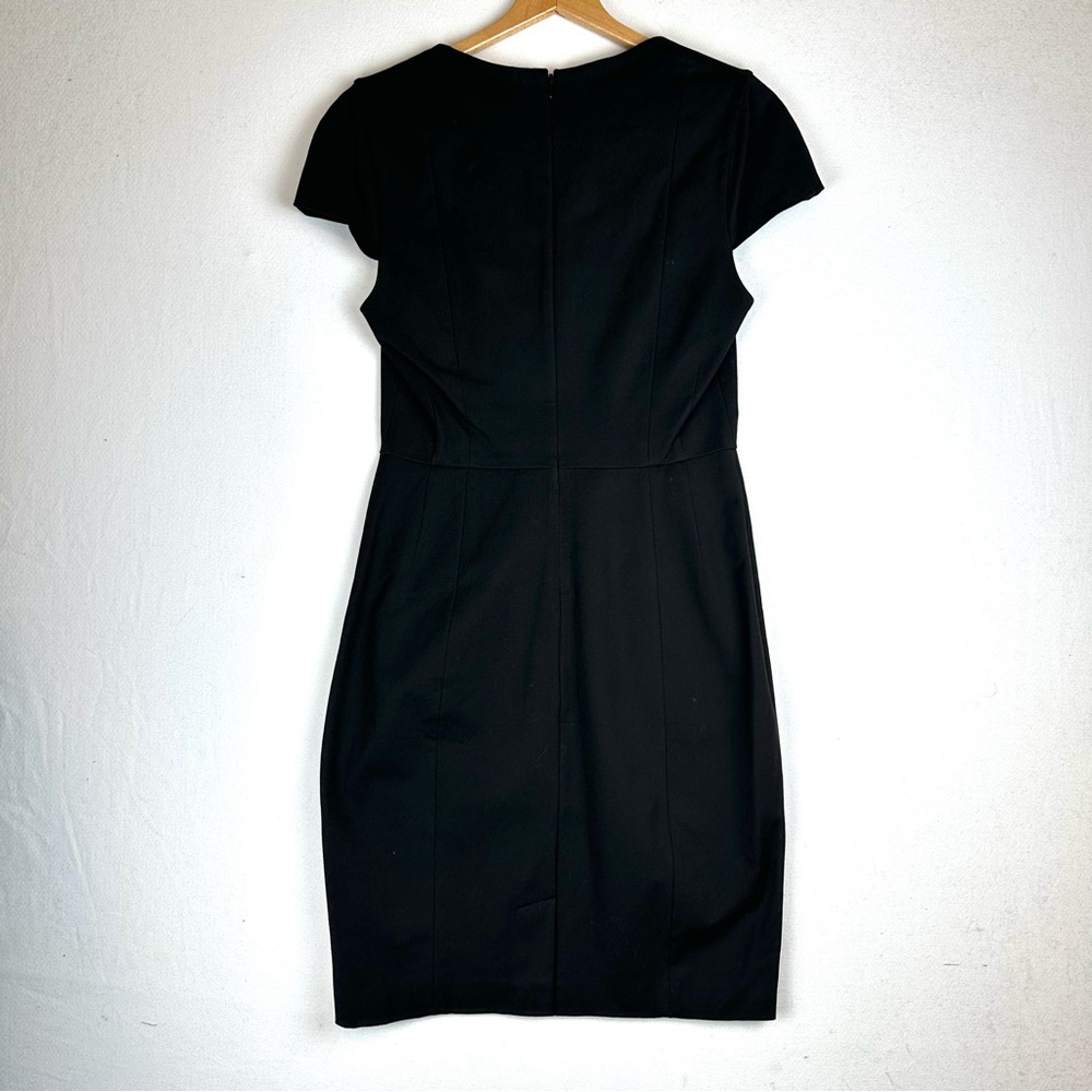 Banana Republic Sloan Dress Black Sz10 LBD Stretch NWT Cocktail Party Office - Picture 4 of 11